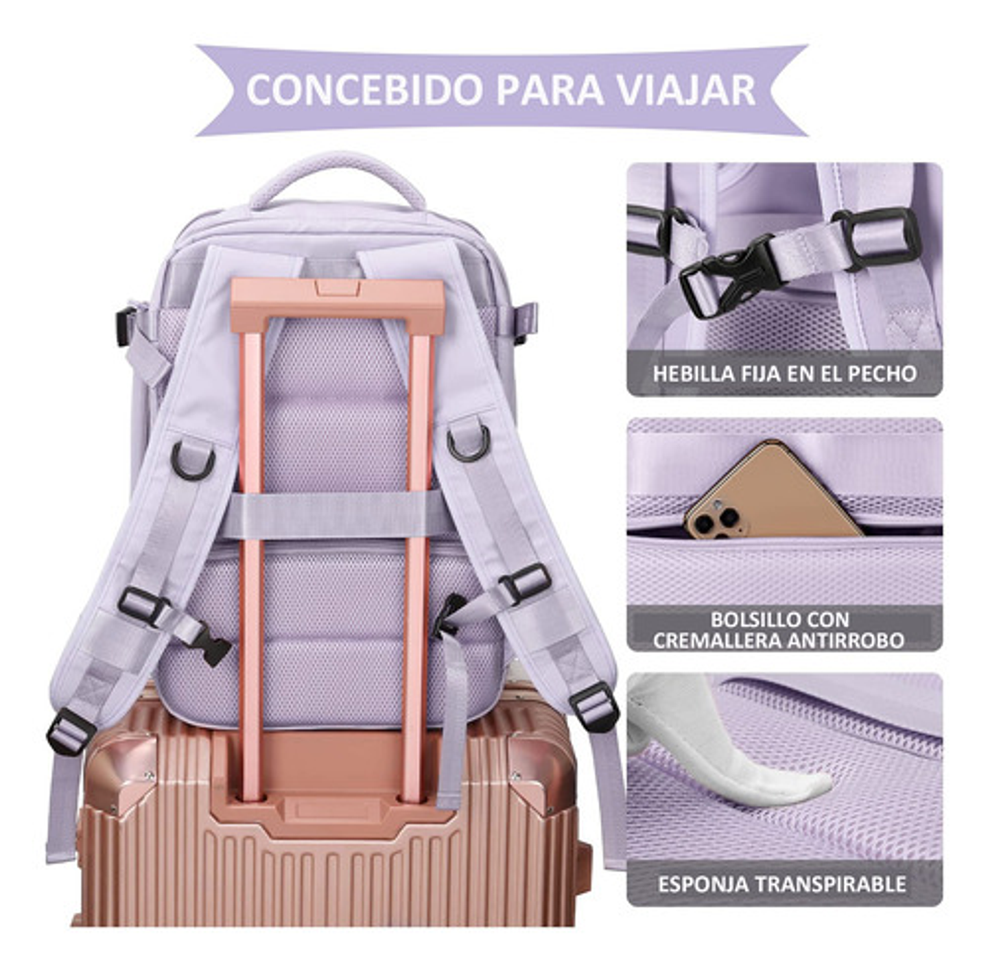 Mochila Viaje Impermeable Antirrobo Con Puerto Usb Notebook 67