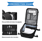 Mochila Viaje Impermeable Antirrobo Con Puerto Usb Notebook - Miniatura 72