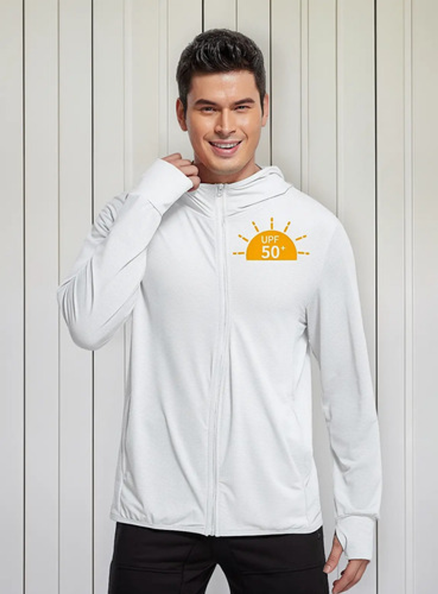 Sudadera Con Cremallera Upf 50 Protección Solar Uv Hombre 1