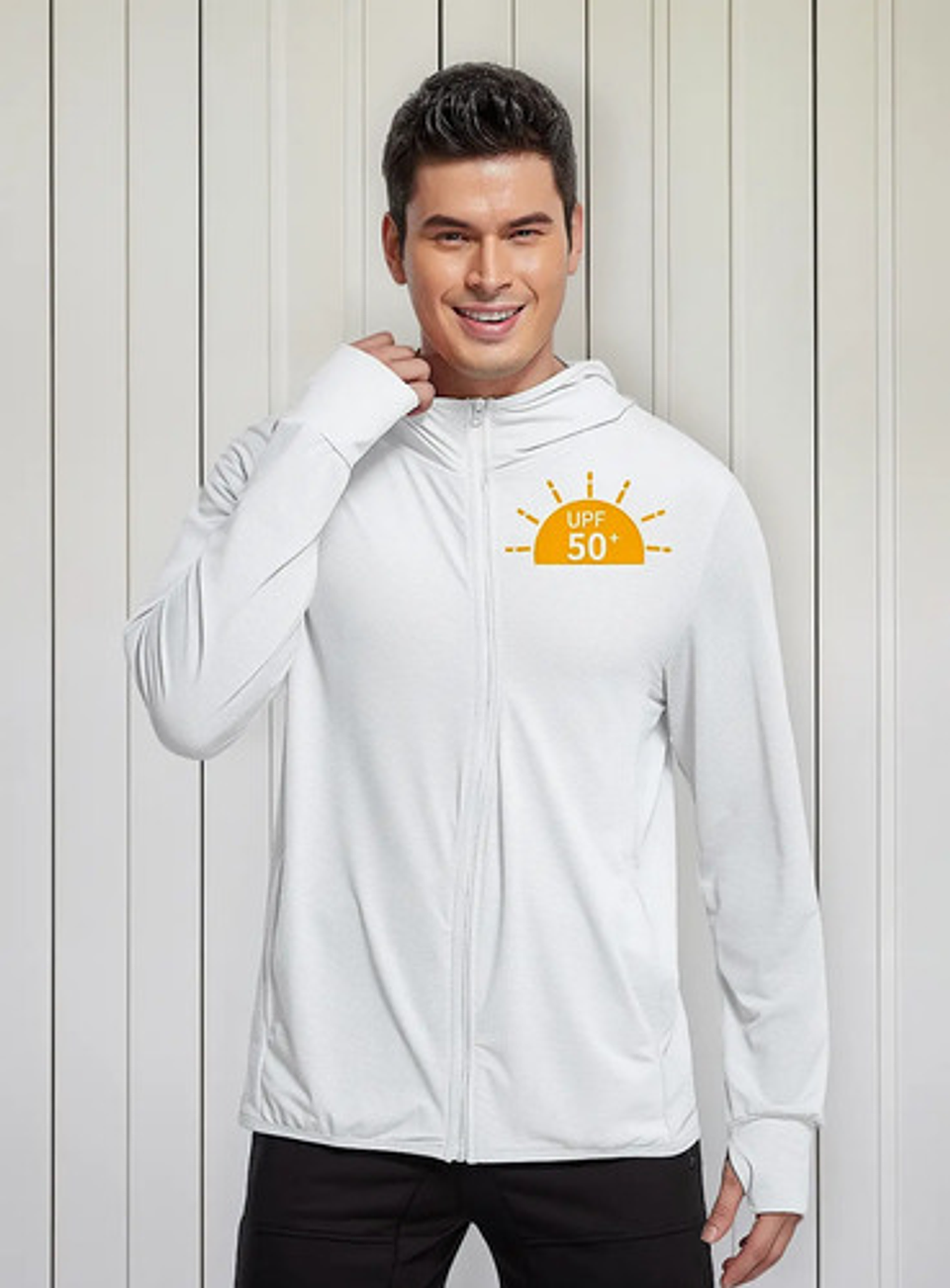 Sudadera Con Cremallera Upf 50 Protección Solar Uv Hombre 1