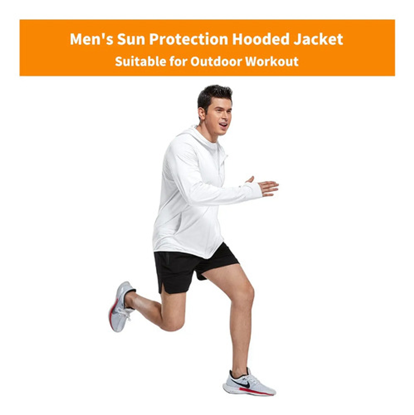 Sudadera Con Cremallera Upf 50 Protección Solar Uv Hombre 8