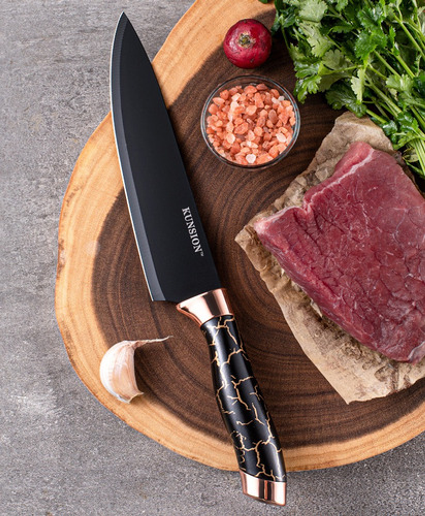 Pack 6 Cuchillos De Cocina Acero Inoxidable Antibacterial 18