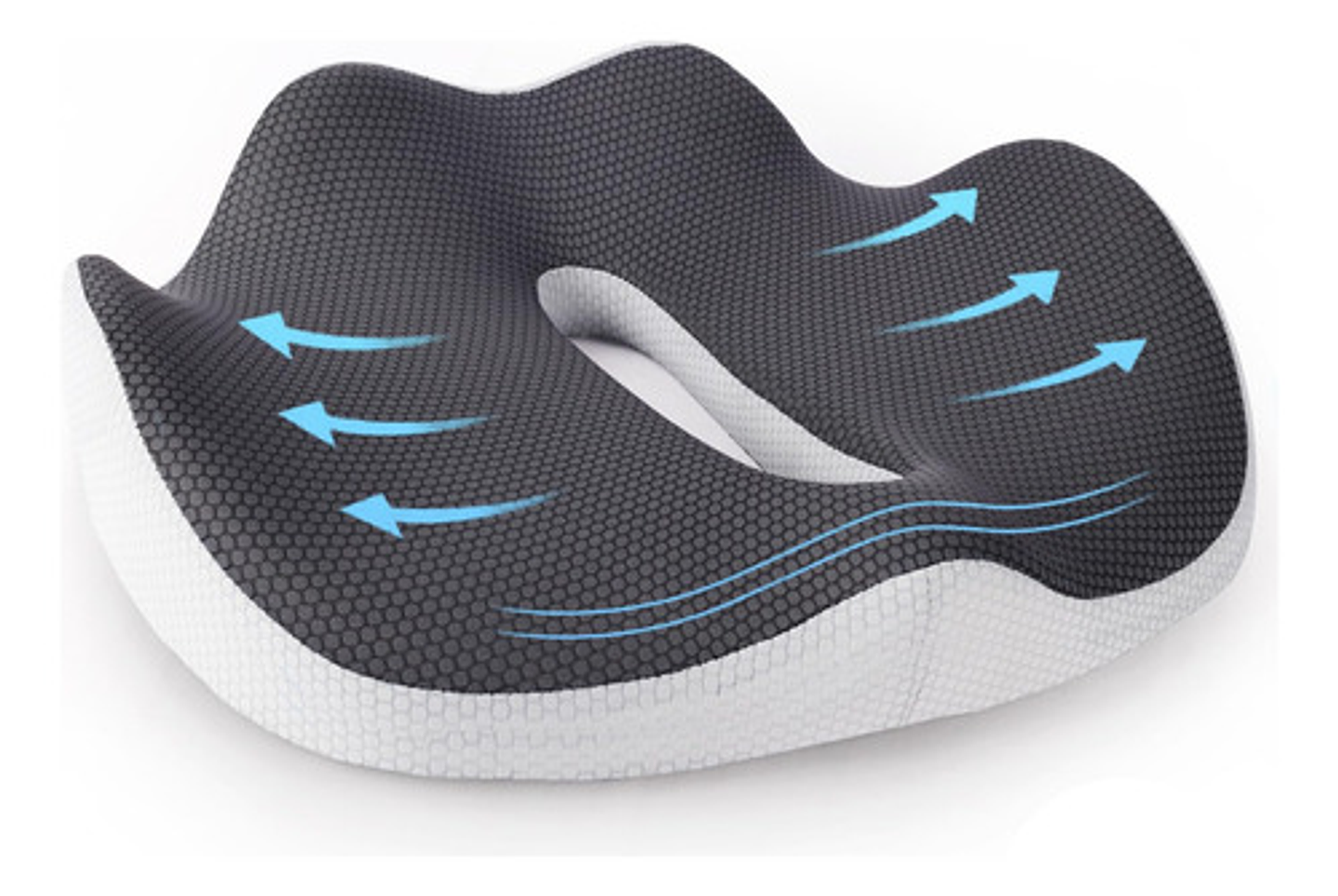 Cojín Ortopédico De Asiento Lumbar Antideslizante Oficina 25