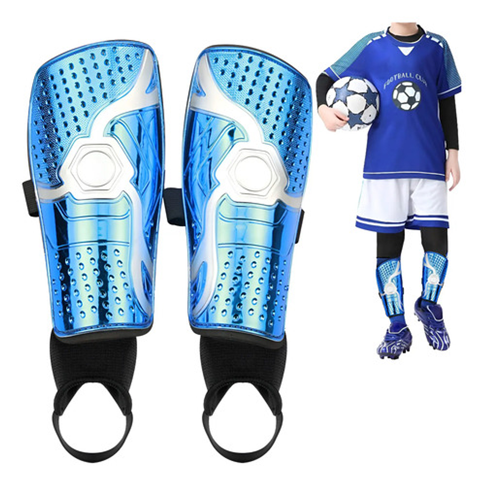 Espinilleras De Fútbol Con Tobillo Protectora Adulto Y Niños 1
