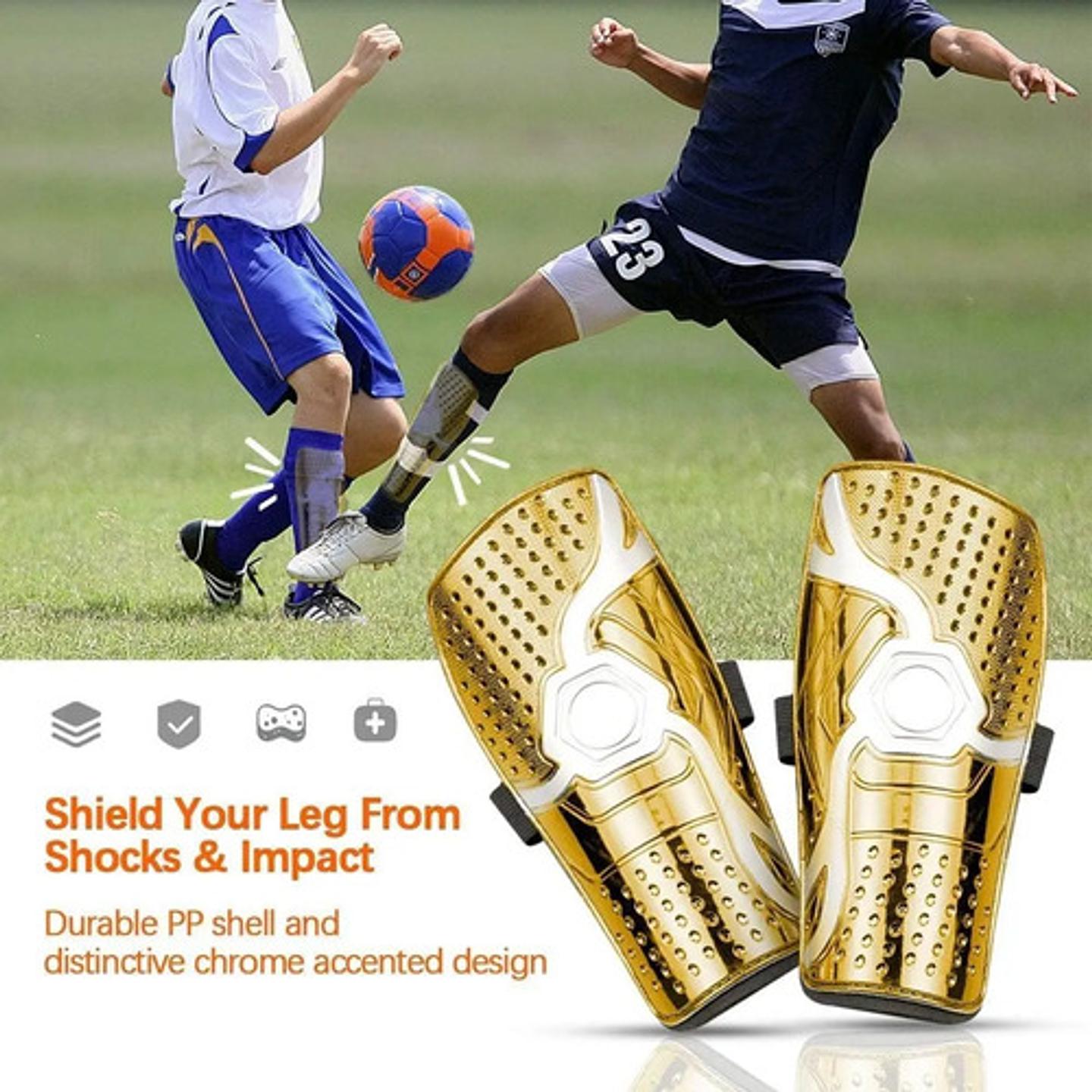 Espinilleras De Fútbol Con Tobillo Protectora Adulto Y Niños 14