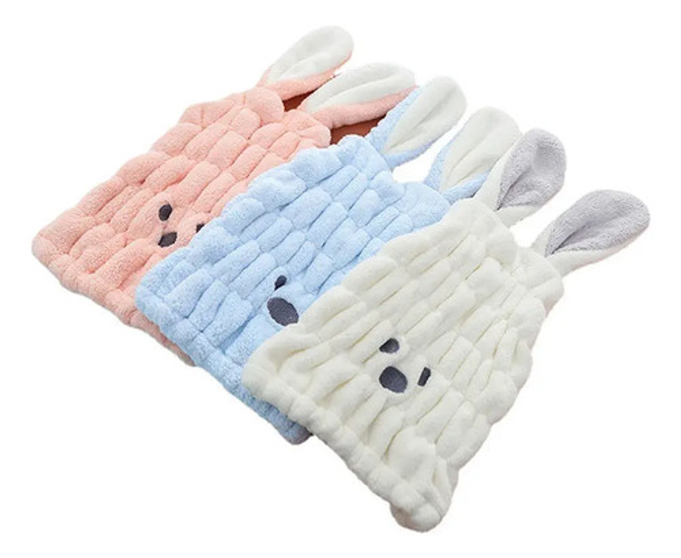 Pack 3 Toallas De Baño De Pelo Secado Para Niños Y Mujeres 4