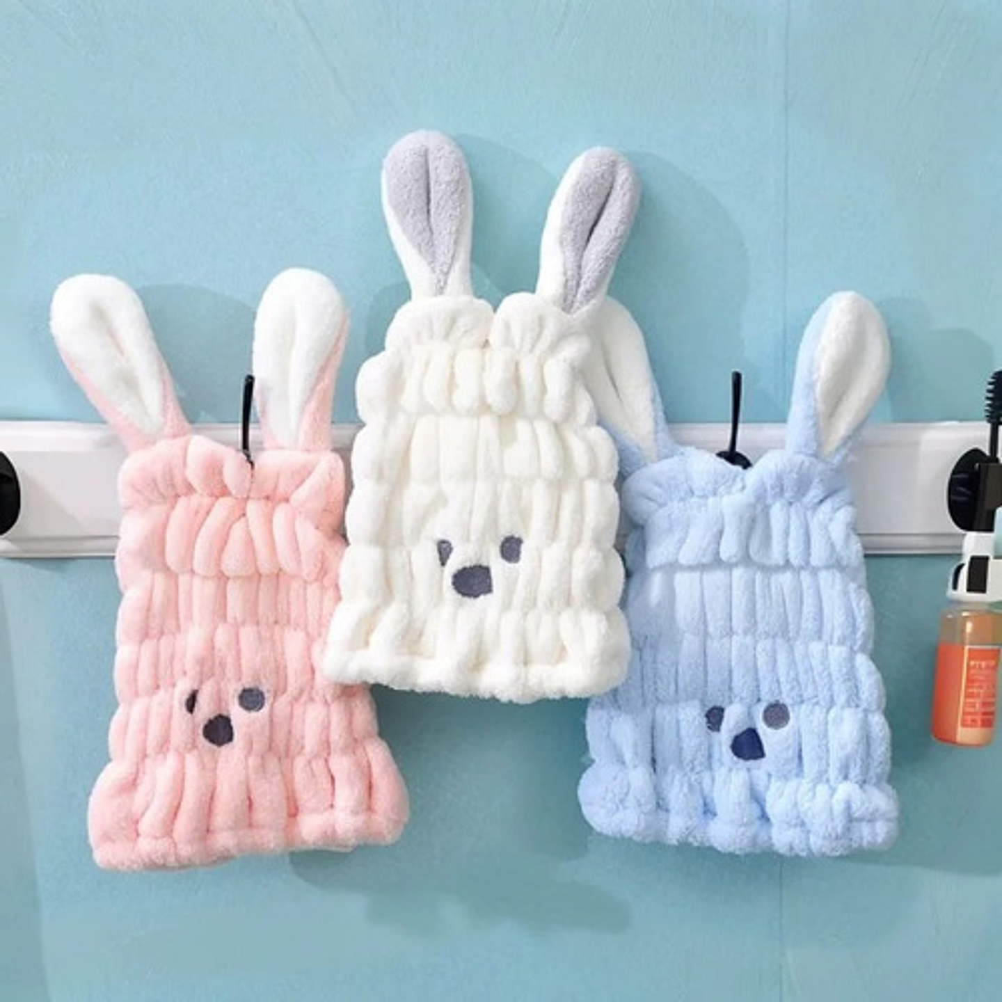 Pack 3 Toallas De Baño De Pelo Secado Para Niños Y Mujeres 5