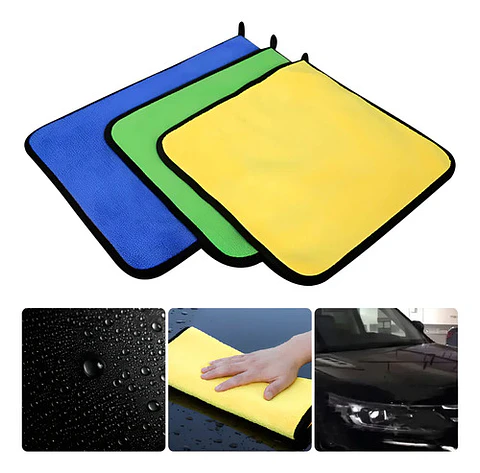 Pack 3 Paño Toalla Micro Fibra Profesional Autos