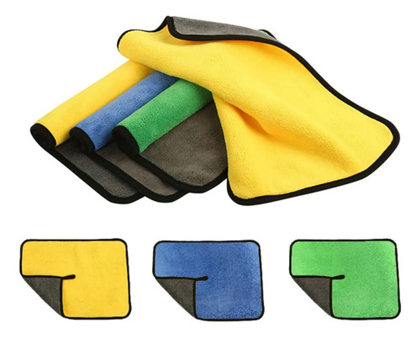 Pack 3 Paño Toalla Micro Fibra Profesional Autos 2