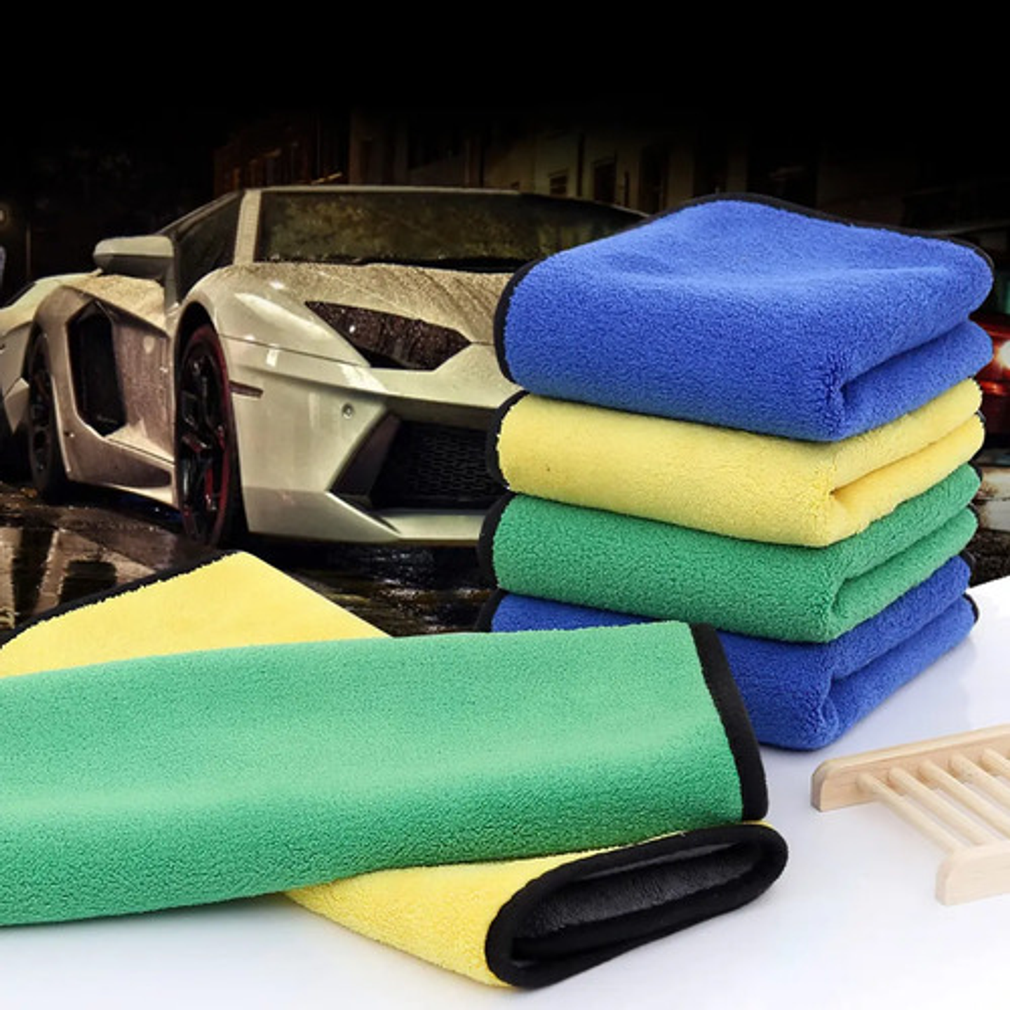 Pack 3 Paño Toalla Micro Fibra Profesional Autos 3