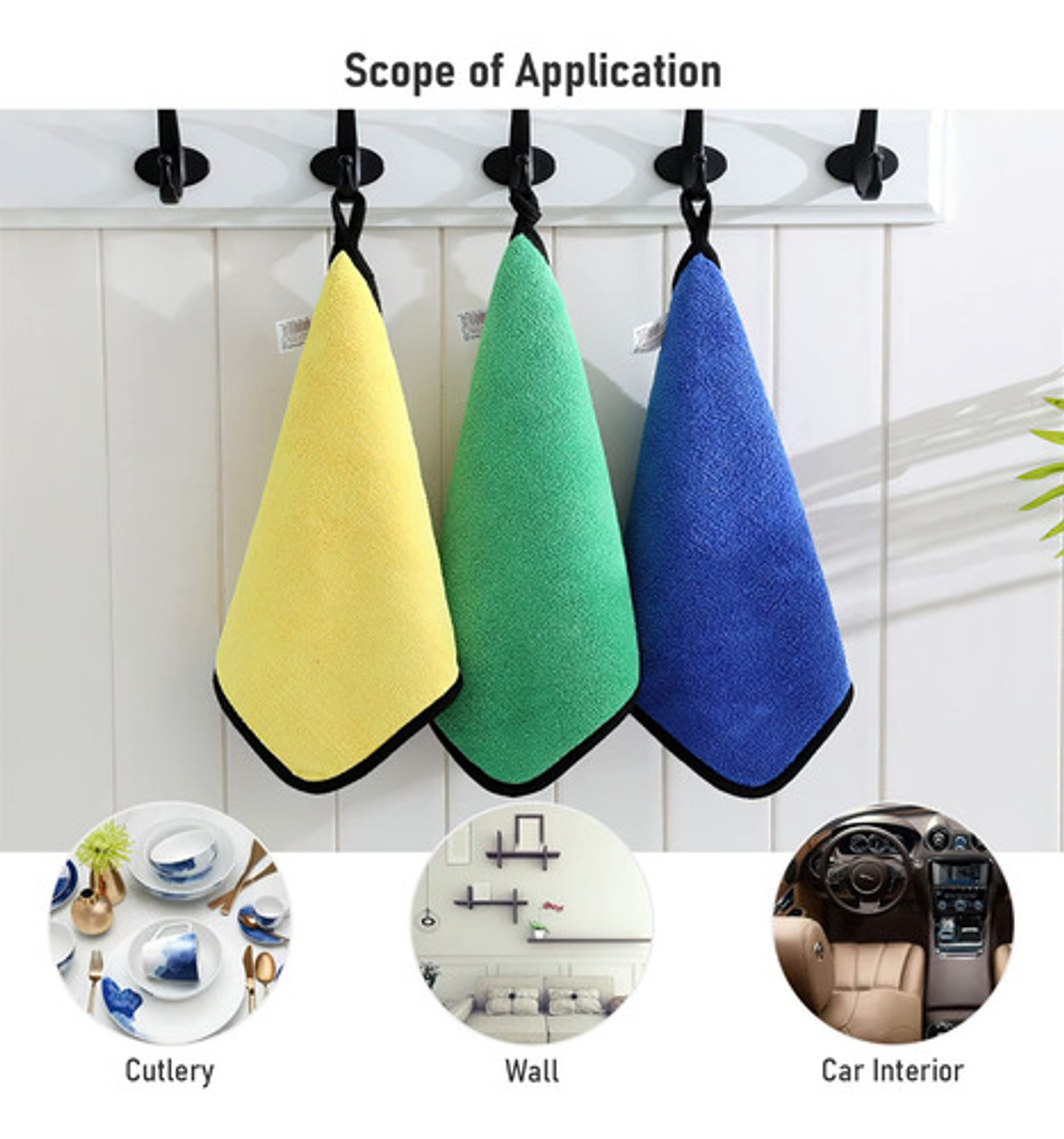 Pack 3 Paño Toalla Micro Fibra Profesional Autos 5