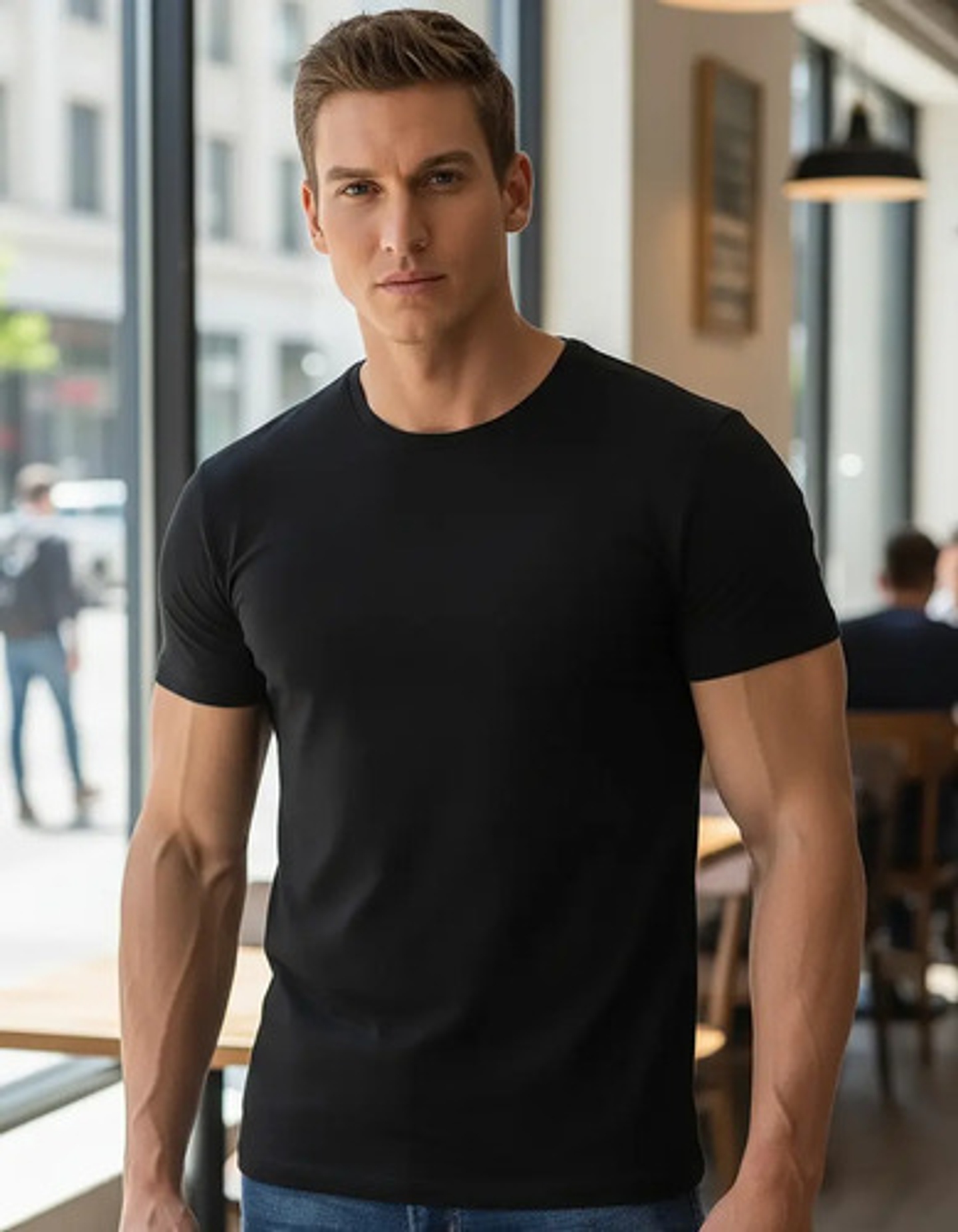 Pack 6 Camiseta Manga Corta Para Hombre Algodón Polera 1