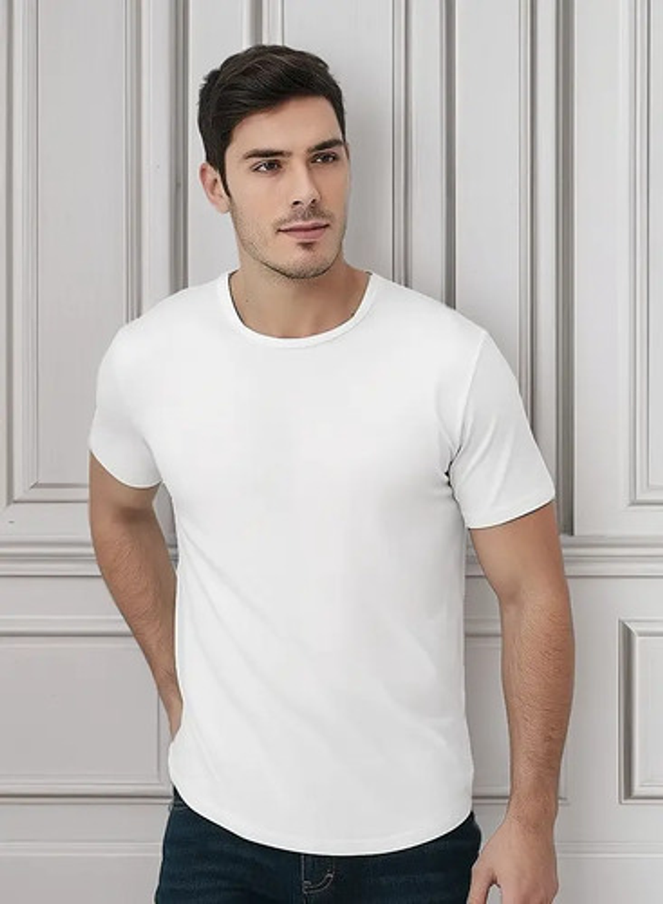 Pack 6 Camiseta Manga Corta Para Hombre Algodón Polera 11