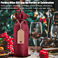 Bolsas De Navidad Para Botellas De Vino 12 Unidades 6 Rojo Y 6 Marrón 6 Rojo 6 Marrón - Miniatura 8