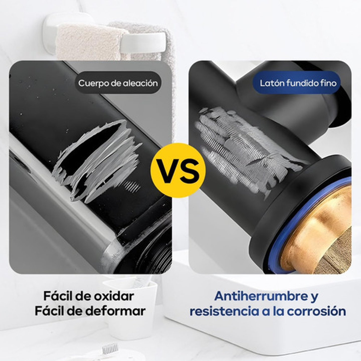 Llave Grifería Lavamanos Monomando Cuellos Giratorios 1080° 6