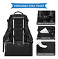 Mochila Viaje Genérica Large Travel Backpack Color Negro Diseño Liso 40l - Miniatura 4