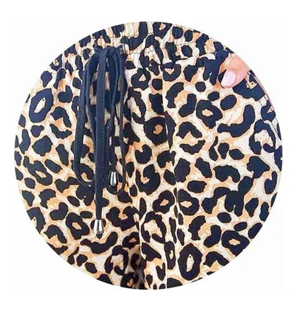 3x Short Deportivo Mujer Con Bambú Colores Surtidos Leopardo 5