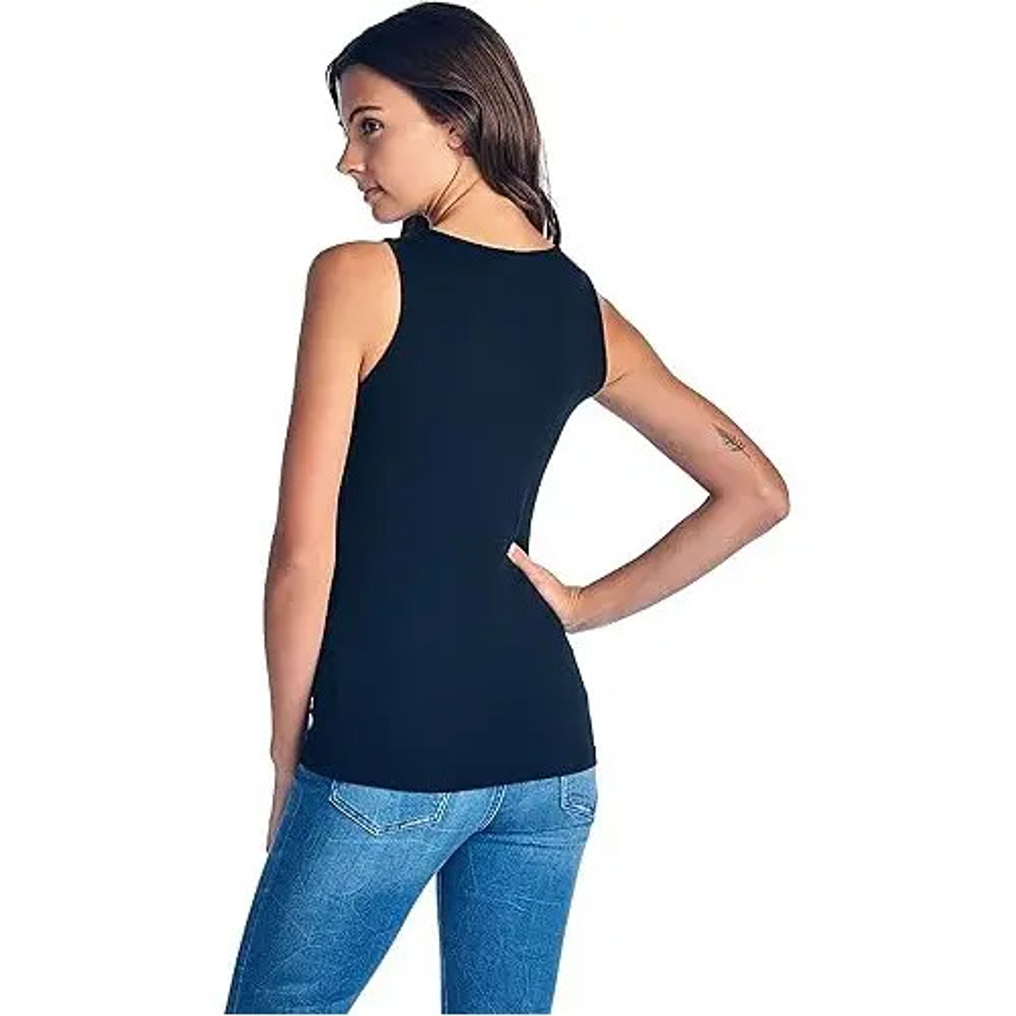 3 Camisetas Mujer Sin Manga Fibra Bambú . Musculosa Mujer 7