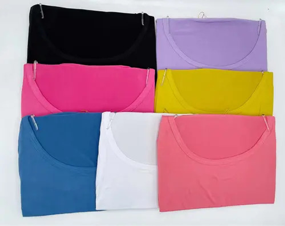 3 Camisetas Mujer Sin Manga Fibra Bambú . Musculosa Mujer 14