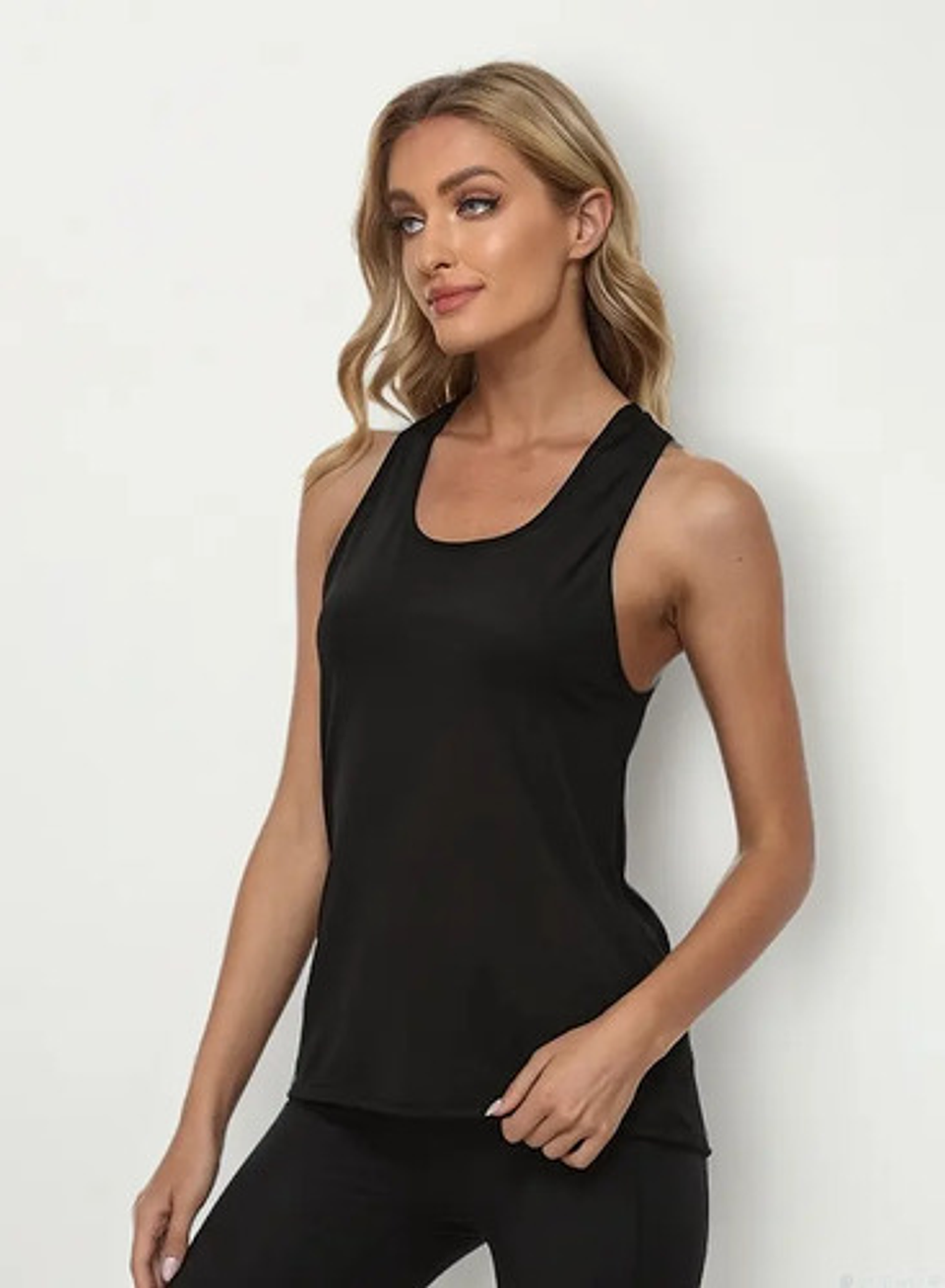 3 Camisetas Mujer Sin Manga Fibra Bambú . Musculosa Mujer 31