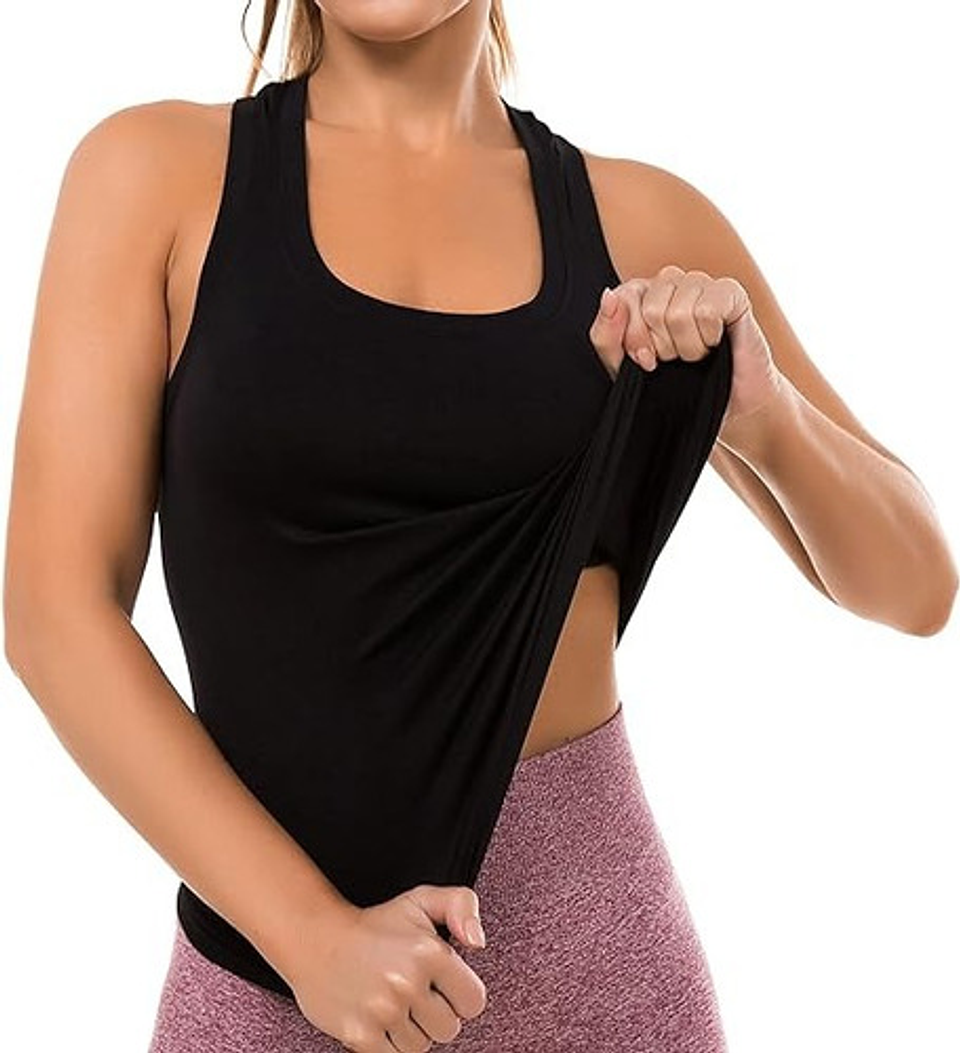 3 Camisetas Mujer Sin Manga Fibra Bambú . Musculosa Mujer 37