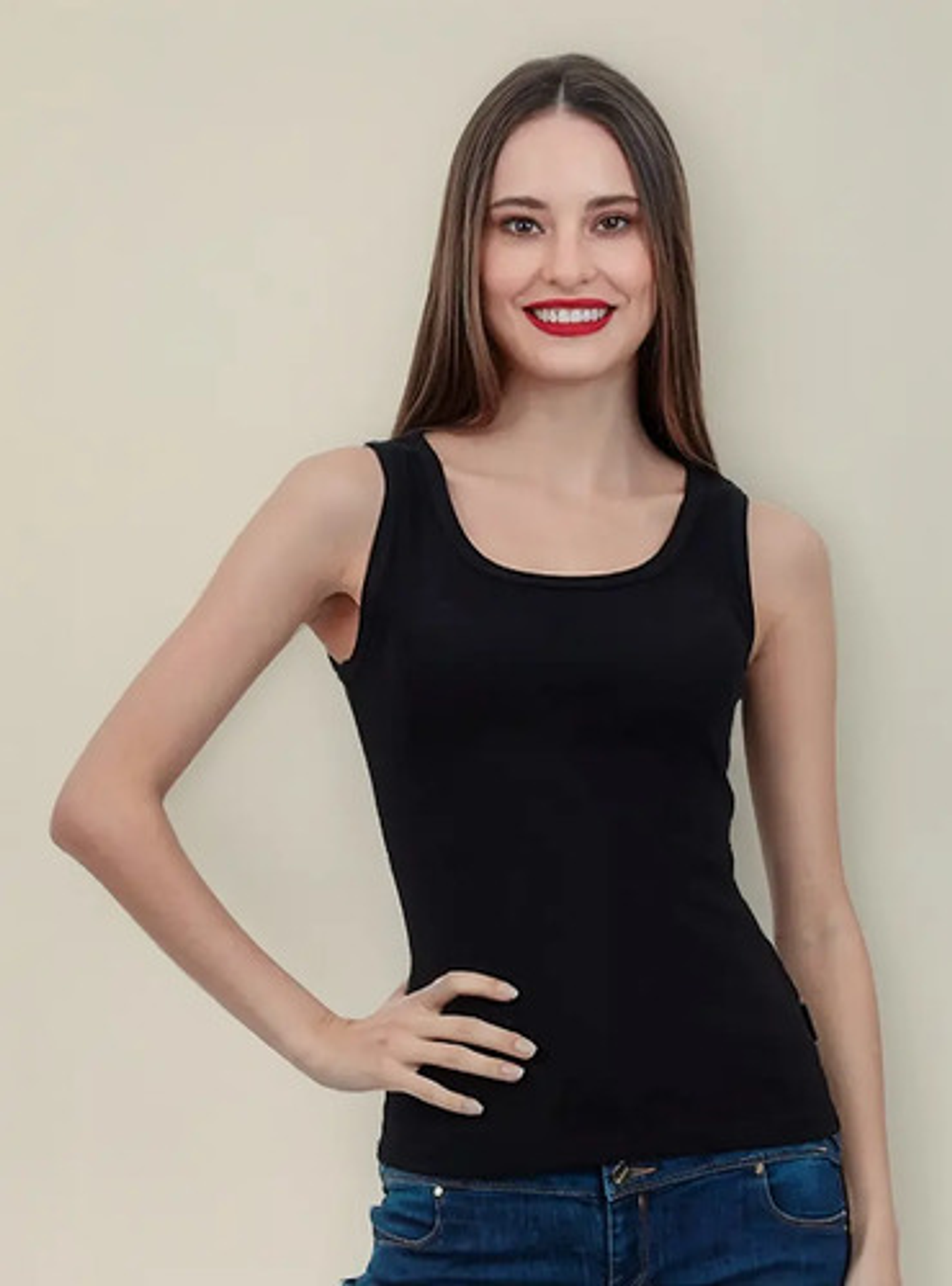 3 Camisetas Mujer Sin Manga Fibra Bambú . Musculosa Mujer 51