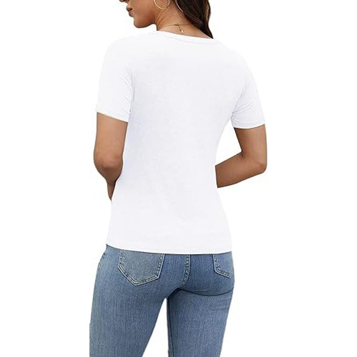 2 Camisetas Mujer Manga Corta Bambú Poleras Primavera Verano 8