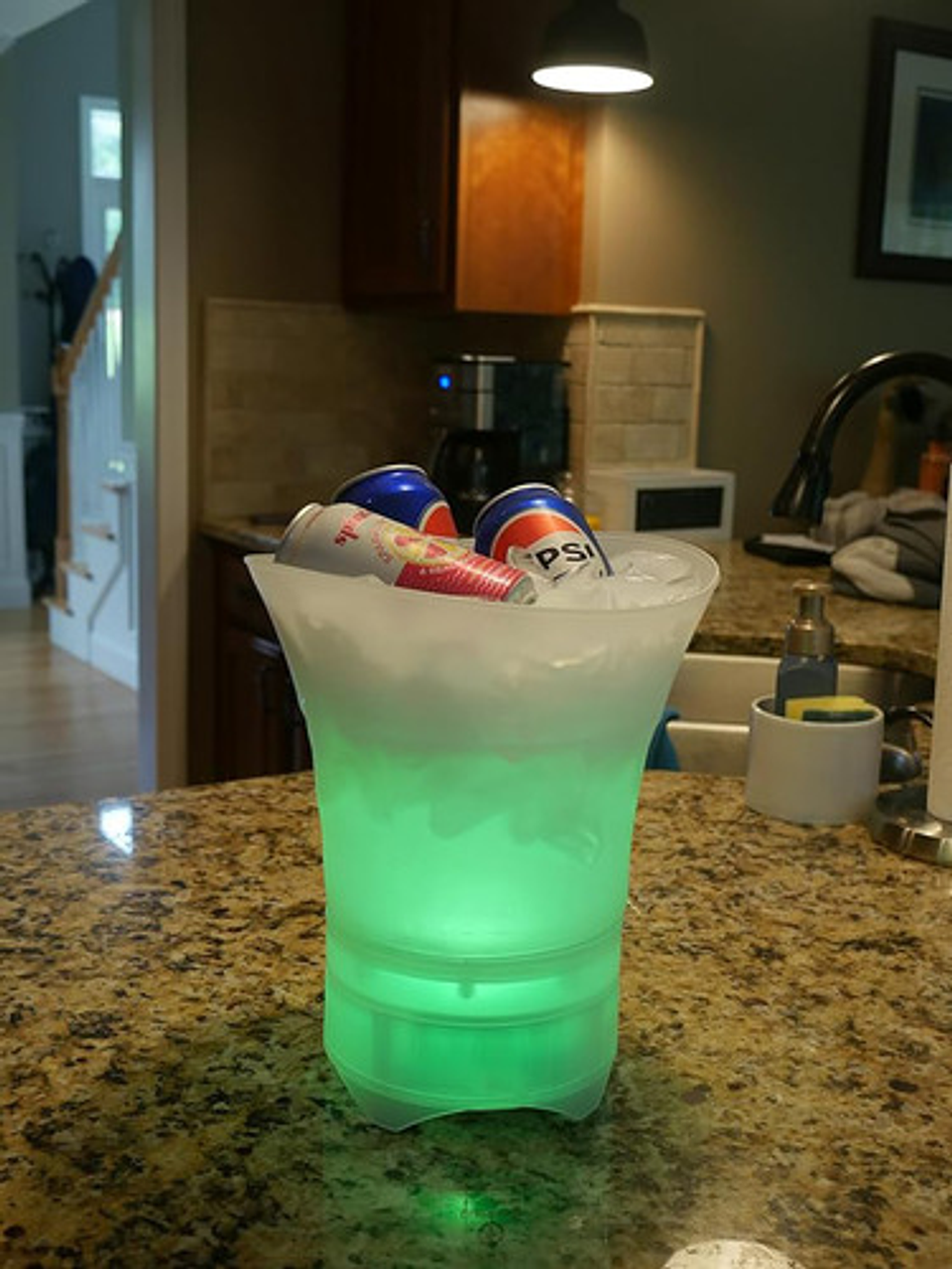 Pack 2 Cubitera Hielera Con Luz Led 5l Para Fiesta Hogar Bar 9