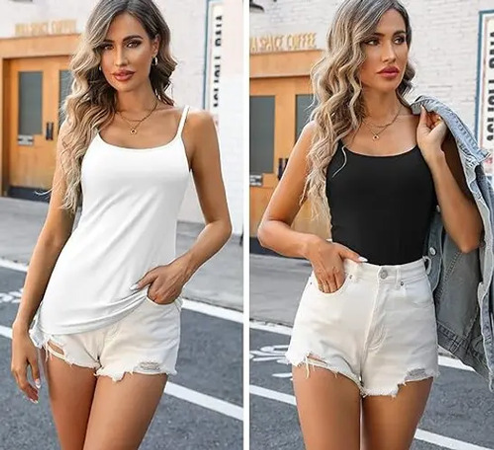 Pack 6 Camiseta De Pabilo Para Mujer Algodón 95%  30