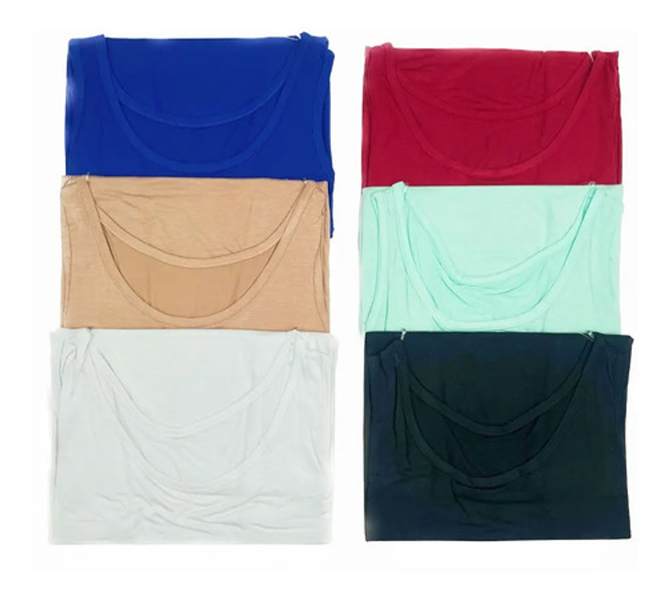 Pack 6 Camisetas Mujer Sin Manga Sudadera Musculosa Ajustada 12