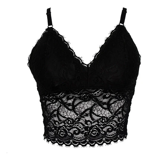 Pack3 Sostén Sujetador Bralette Top Lencería Encaje Largar
