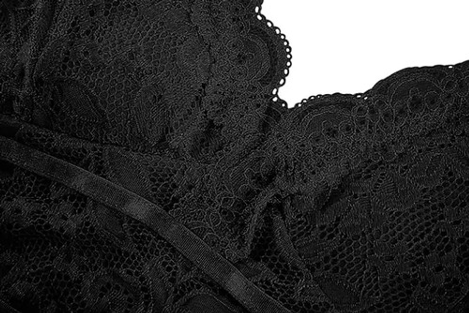 Pack3 Sostén Sujetador Bralette Top Lencería Encaje Largar 3