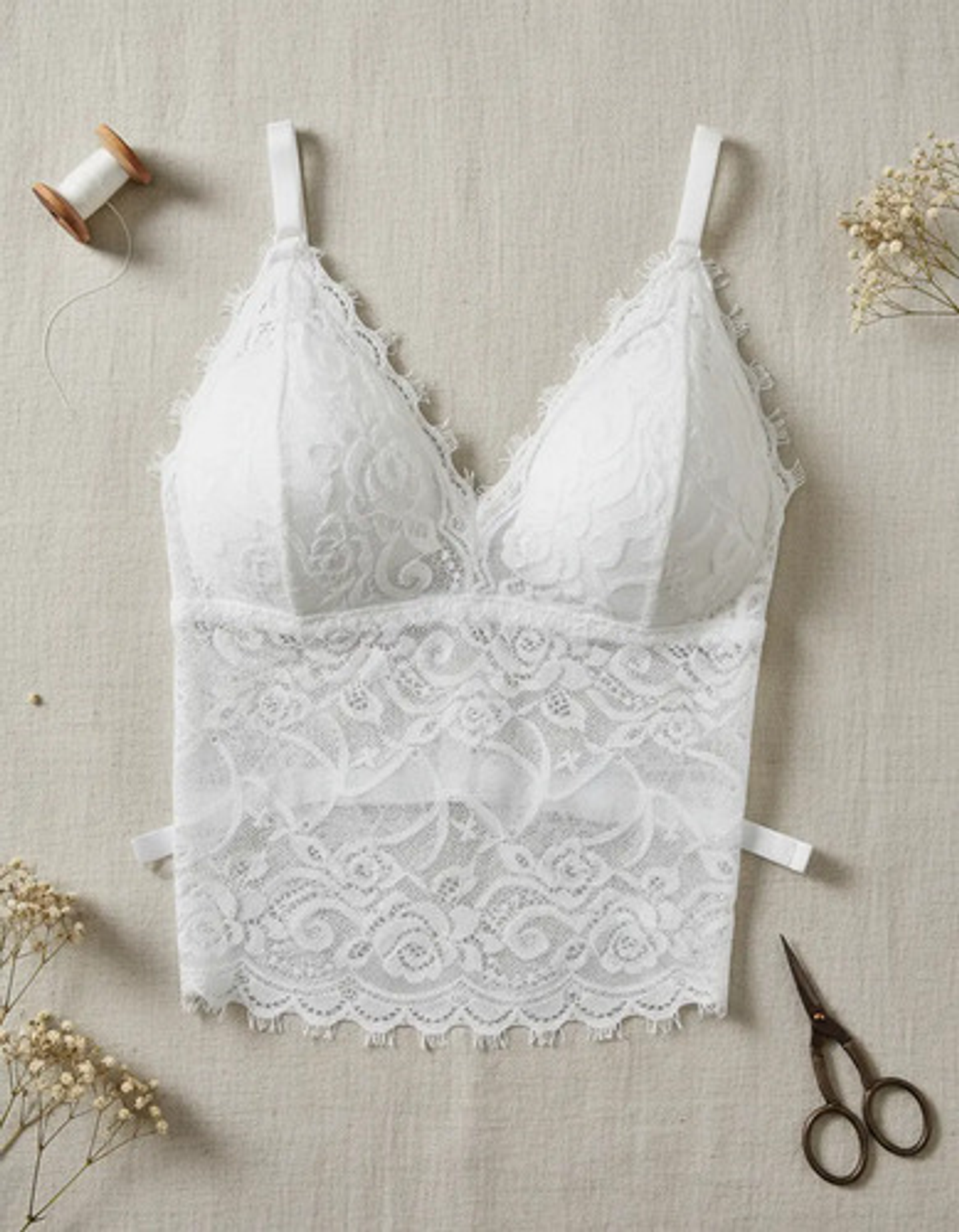 Pack3 Sostén Sujetador Bralette Top Lencería Encaje Largar 10
