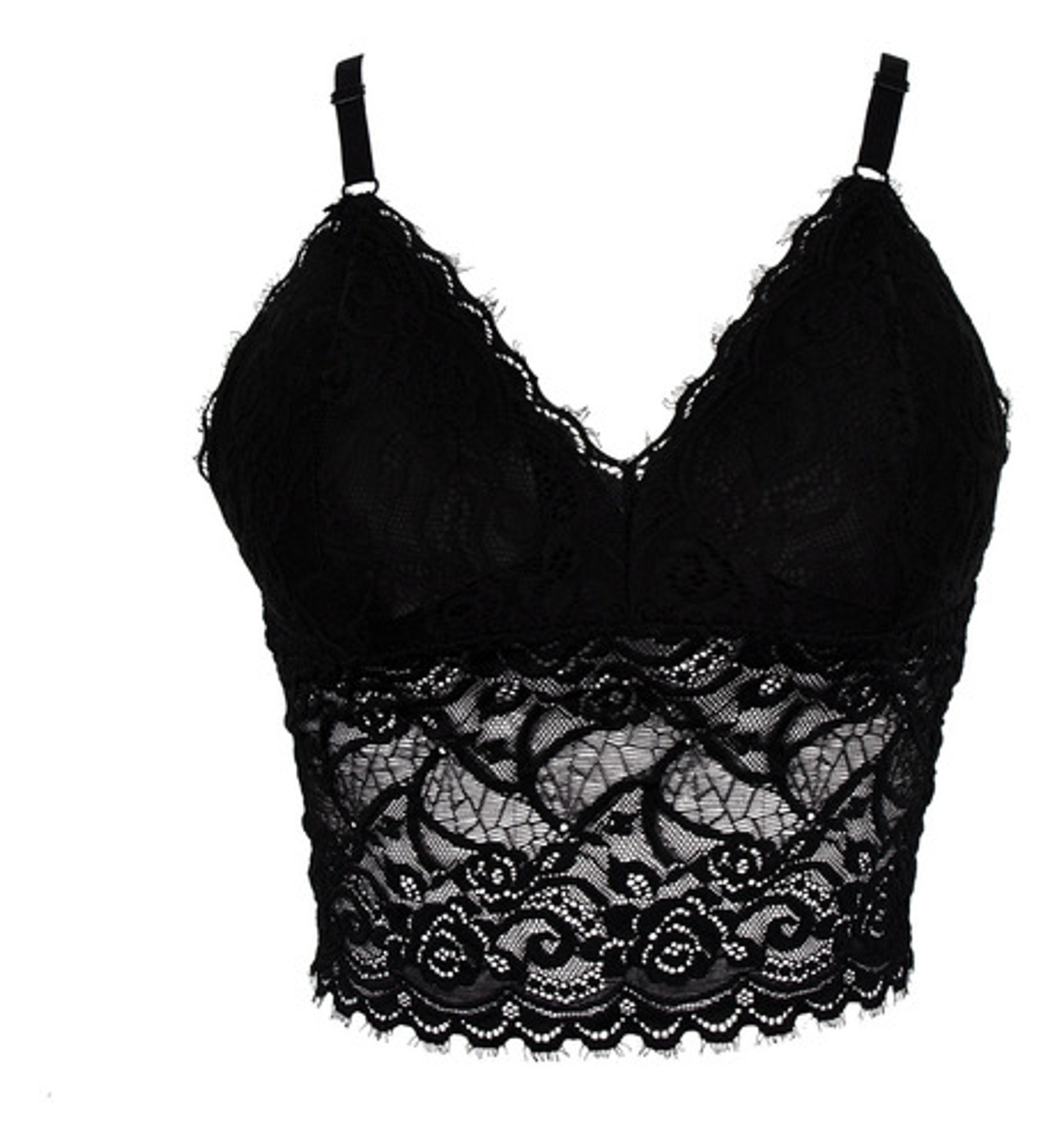 Pack3 Sostén Sujetador Bralette Top Lencería Encaje Largar 12
