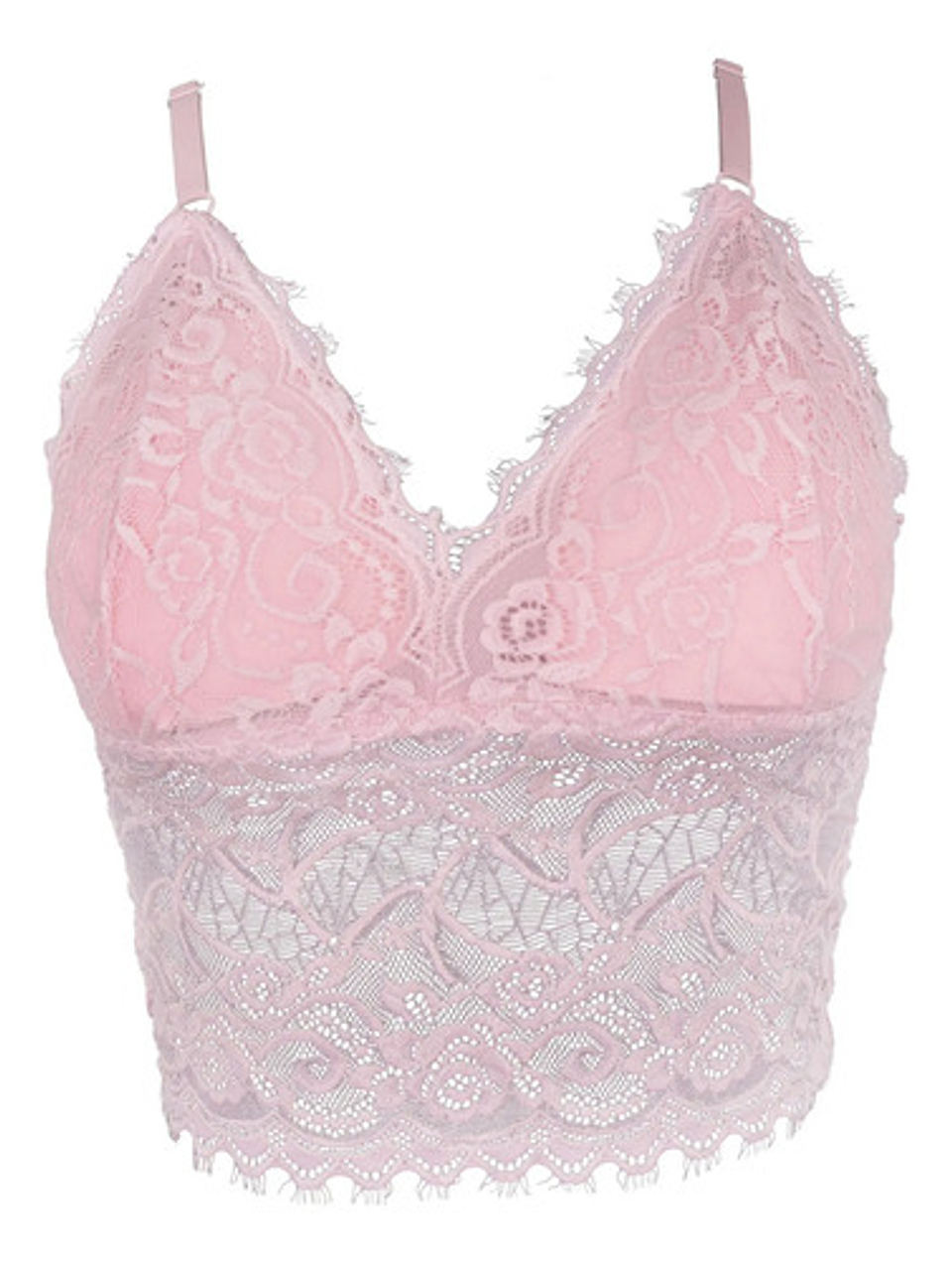 Pack3 Sostén Sujetador Bralette Top Lencería Encaje Largar 19