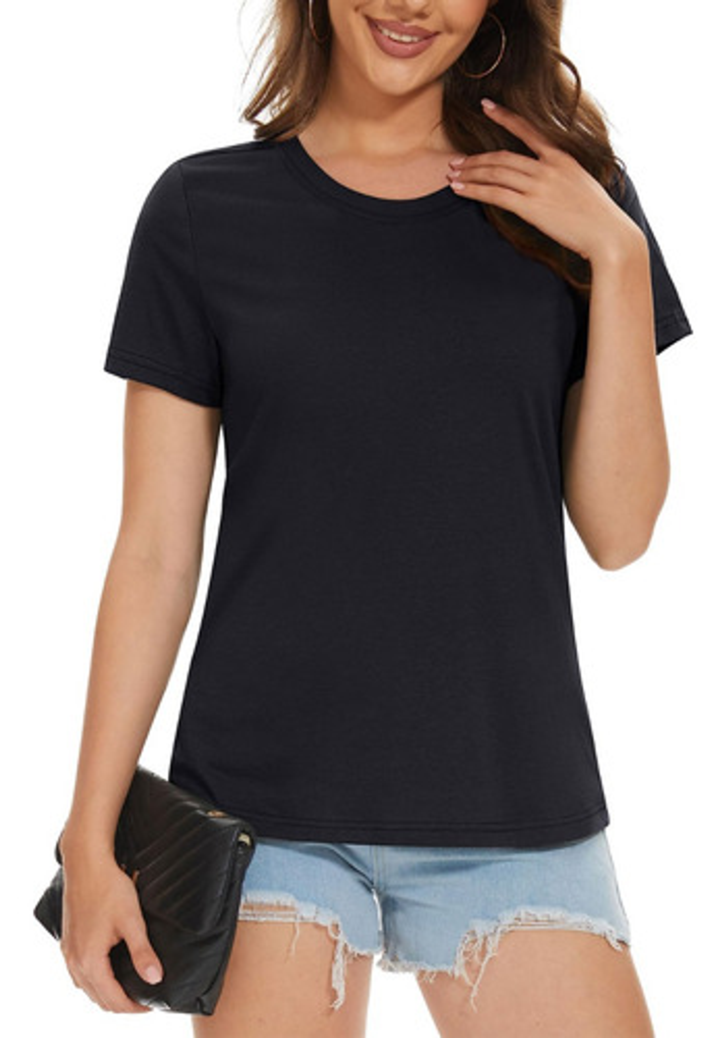 Camiseta Básica Manga Corta Con Bambú Mujer  9