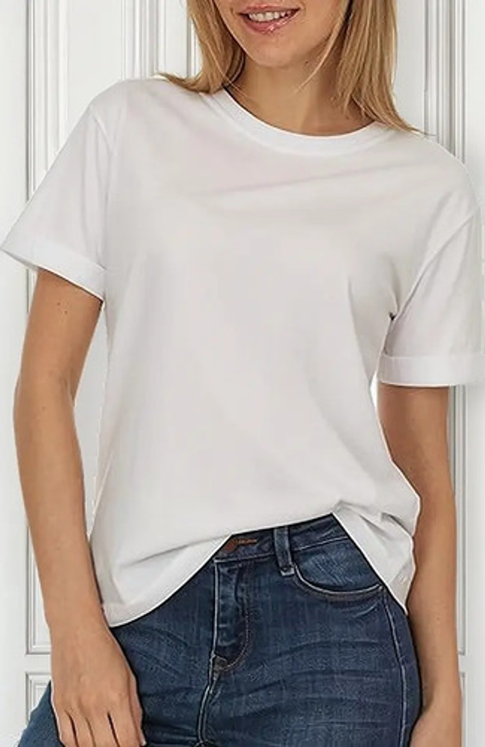 Camiseta Básica Manga Corta Con Bambú Mujer  11