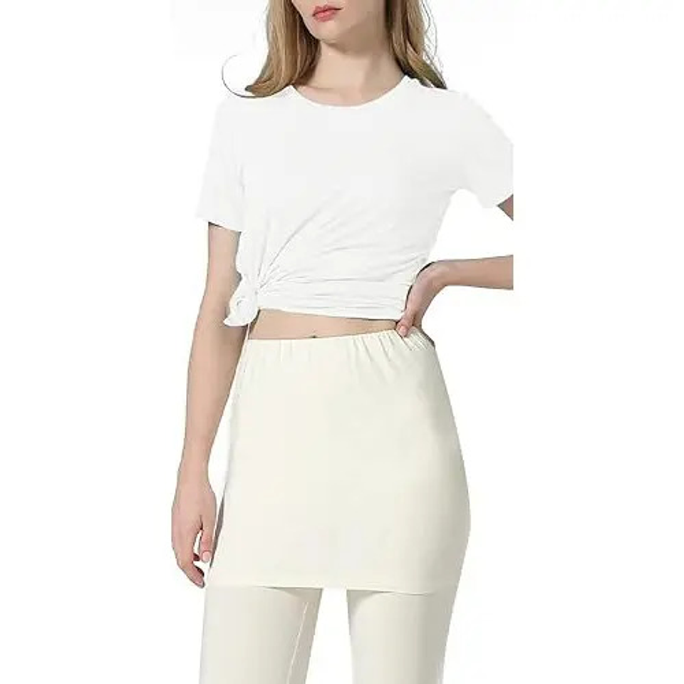 Camiseta Básica Manga Corta Con Bambú Mujer  18