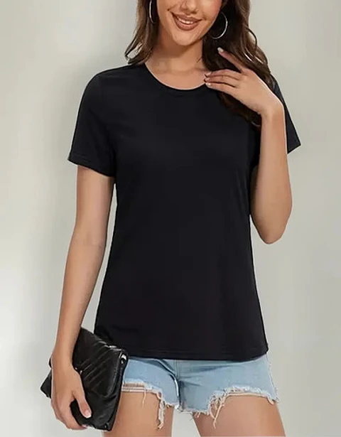 Pack 3 Camiseta Básica Manga Corta Con Bambú Mujer 