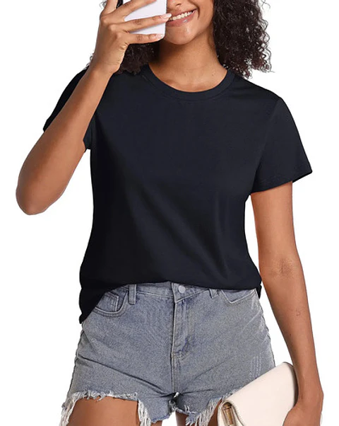 Pack 3 Camiseta Básica Manga Corta Con Bambú Mujer 