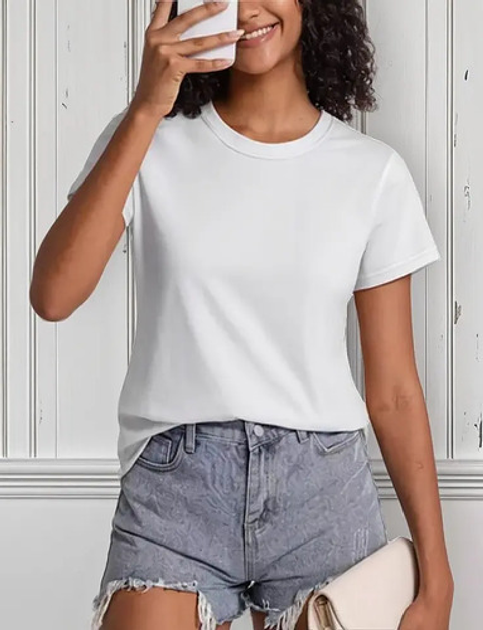 Pack 3 Camiseta Básica Manga Corta Con Bambú Mujer  10