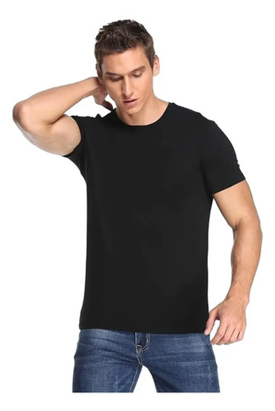 Polera Hombre De Bambú Manga Corta De Alta Calidad 3