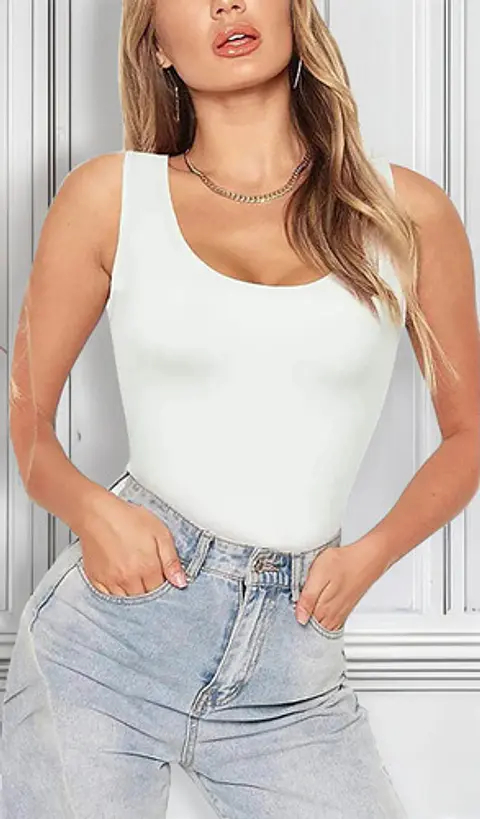 Pack 6 Camiseta Sin Mangas De Fibra Bambú Reductora Mujer