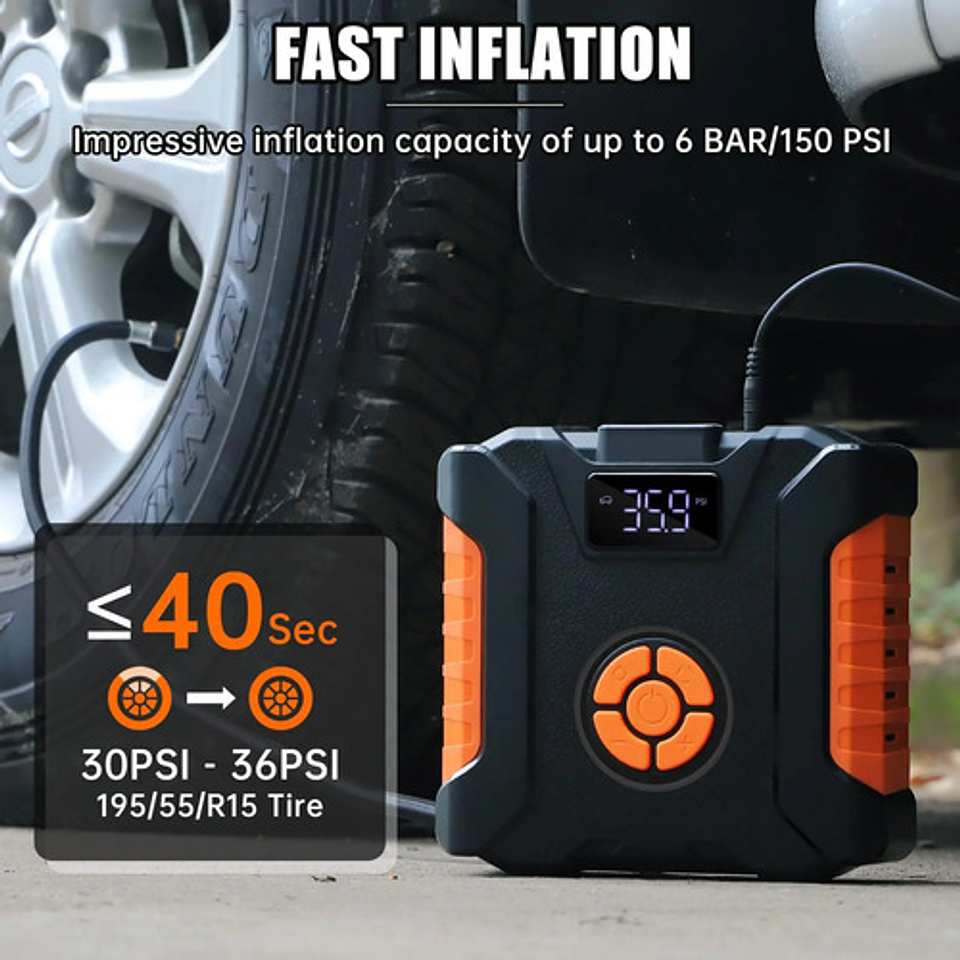 Compresor De Aire Calgary 12v Para Vehículos Neumaticos Etc 3