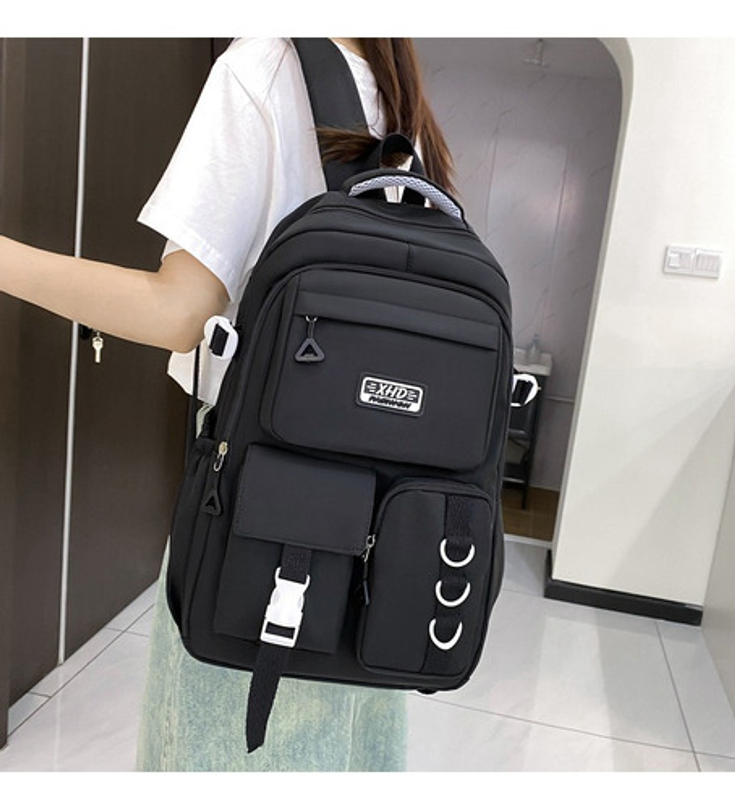 Mochila Bolso Escolar Juvenil Imprmeable Gran Capacidad 5