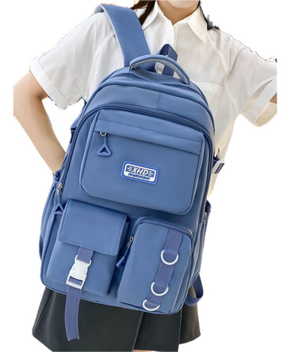 Mochila Bolso Escolar Juvenil Imprmeable Gran Capacidad 15