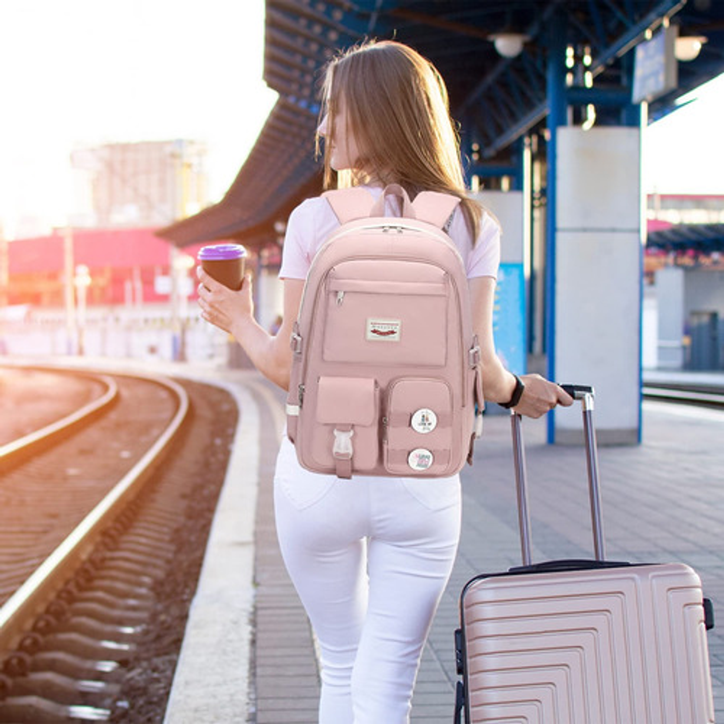 Mochila Bolso Escolar Juvenil Imprmeable Gran Capacidad 25