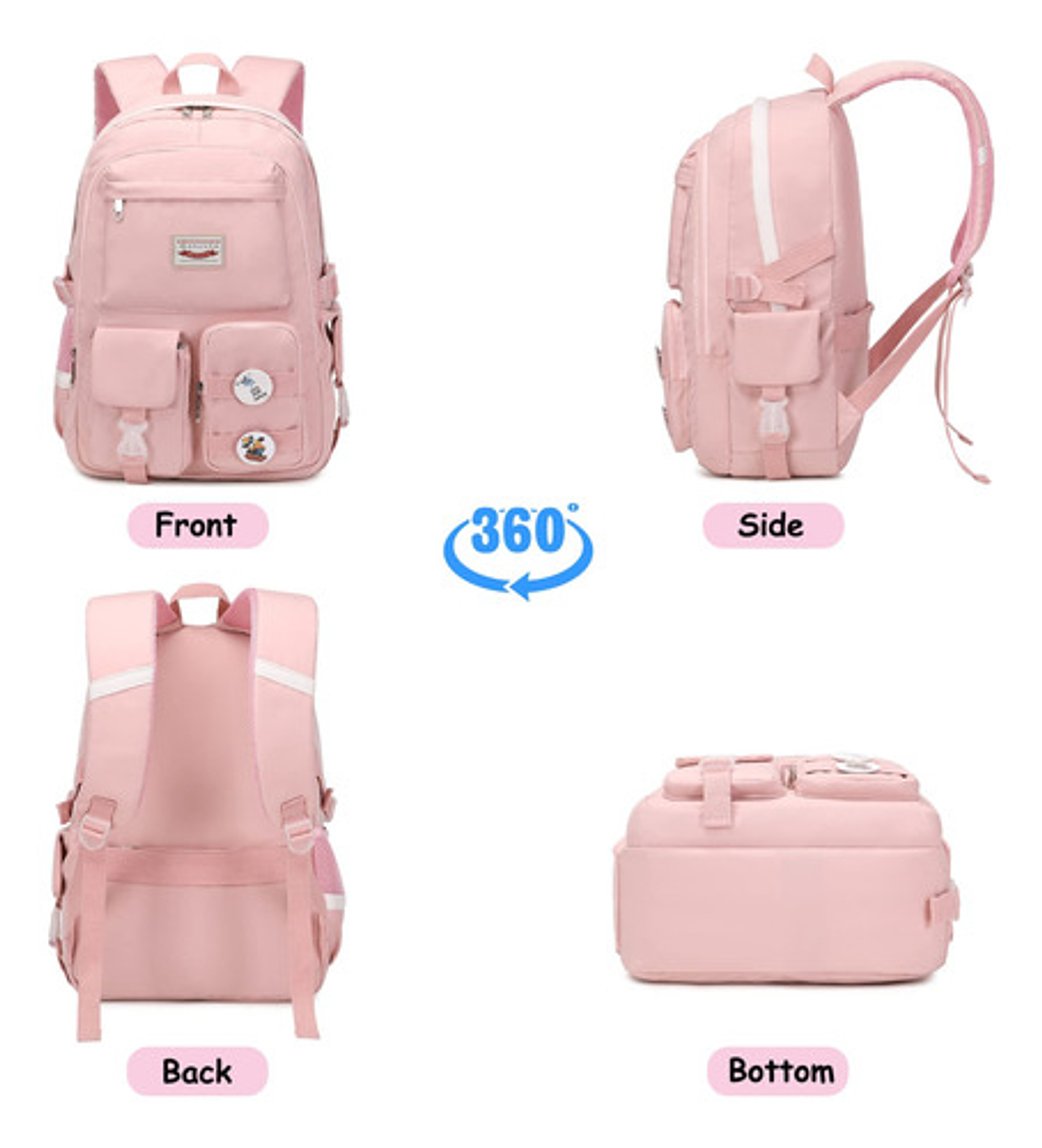 Mochila Bolso Escolar Juvenil Imprmeable Gran Capacidad 41