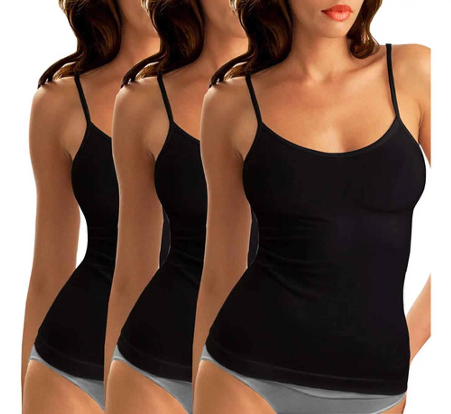 Pack 6 Camiseta Pabilos Fibra Bambú Mujer Elasticada 2