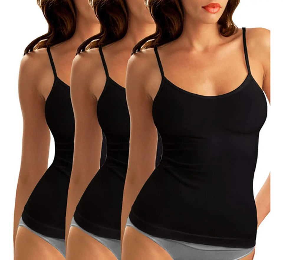 Pack 6 Camiseta Pabilos Fibra Bambú Mujer Elasticada 2